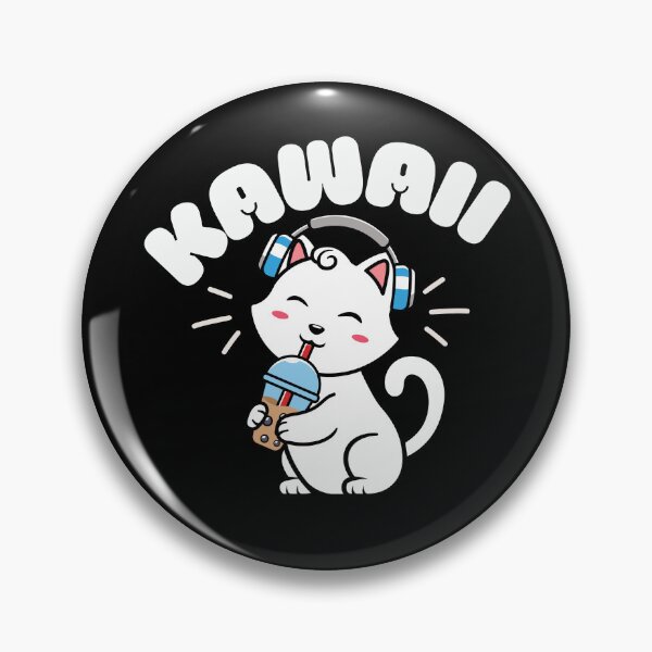 Item preview, Original kawaii cat drinking boba designed and sold by FurioInc.