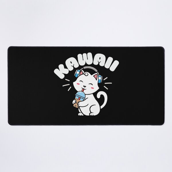 Item preview, Original kawaii cat drinking boba designed and sold by FurioInc.