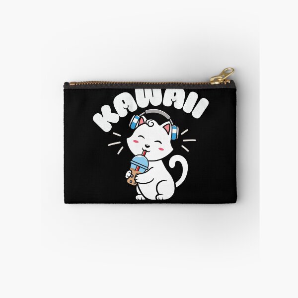 Item preview, Original kawaii cat drinking boba designed and sold by FurioInc.