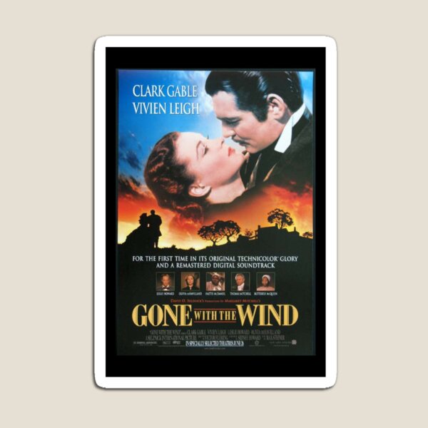 MOVIE QUOTE FRIDGE MAGNET CLARK GABLE in the film GONE WITH THE WIND 