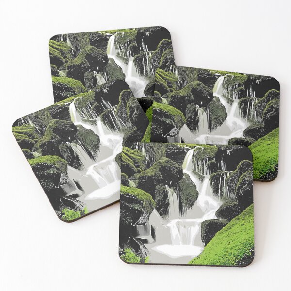 Item preview, Waterfall, beautiful landscape, color art designed and sold by artdragongift 15.