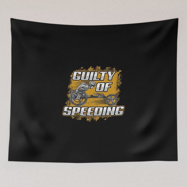Item preview, Guilty Of Speeding Wheelchair Racing Classic T-Shirt designed and sold by ximenagene.