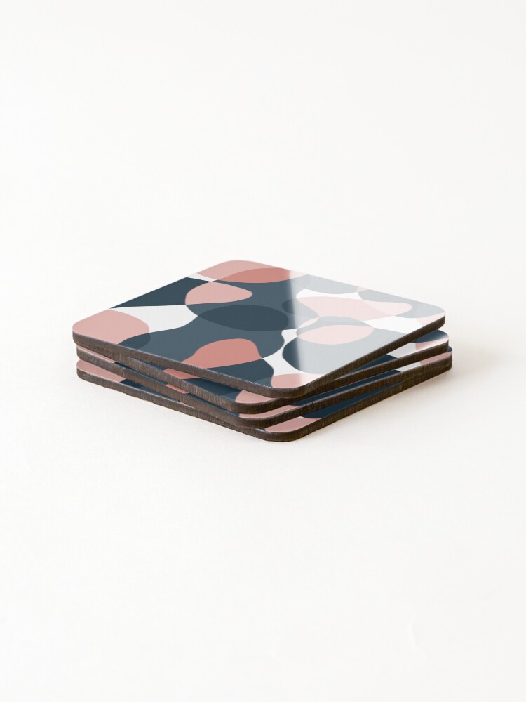 Thumbnail 4 of 5, Coasters (Set of 4), Double Layered Pattern | Overlapping Pattern | Zigzag Pattern designed and sold by SeemDev786.