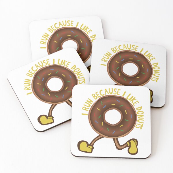 Item preview, I run because I like donuts | I really like donuts | donuts | I really like running | I run because | donut | Funny Running Gift designed and sold by fivo.