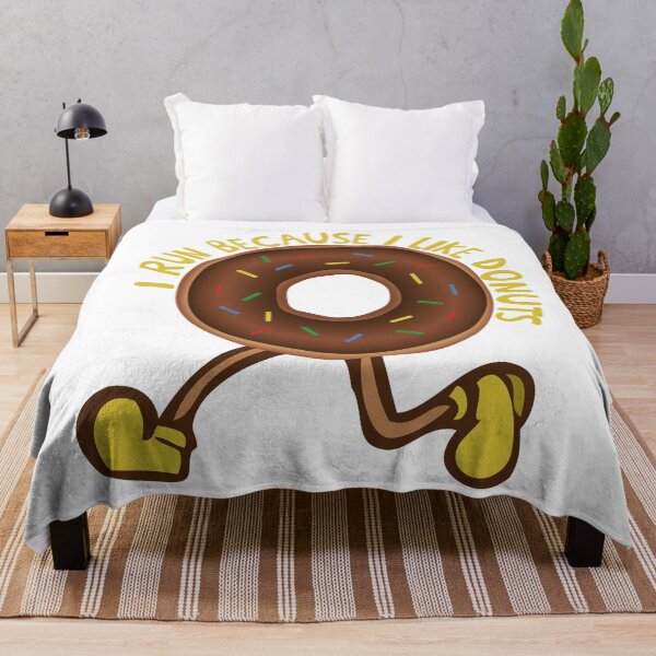 Item preview, I run because I like donuts | I really like donuts | donuts | I really like running | I run because | donut | Funny Running Gift designed and sold by fivo.