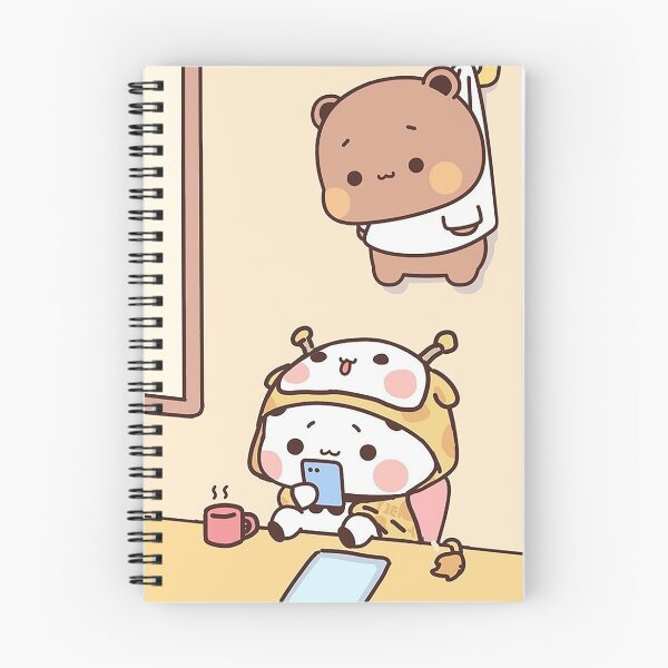 Item preview, Cute Dudu Is Hanging And Bubu Is Playing Phone designed and sold by gingersweet.
