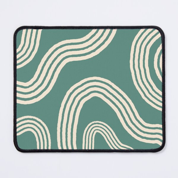 Item preview, Green wavy pattern designed and sold by toraaDesigns.