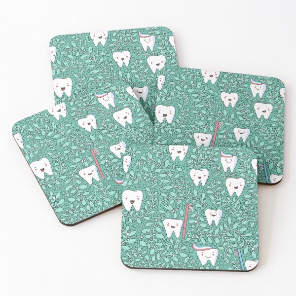 Item preview, fun teeth pattern designed and sold by space-kitten.