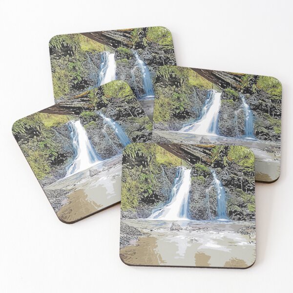 Item preview, Waterfall, beautiful landscape, color art designed and sold by artdragongift 15.