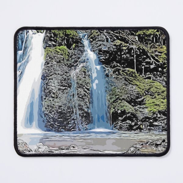 Item preview, Waterfall, beautiful landscape, color art designed and sold by artdragongift 15.