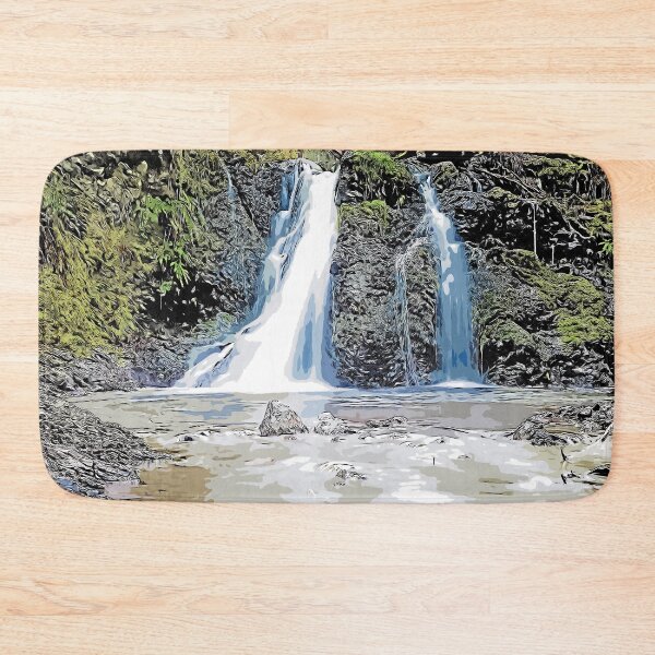 Item preview, Waterfall, beautiful landscape, color art designed and sold by artdragongift 15.