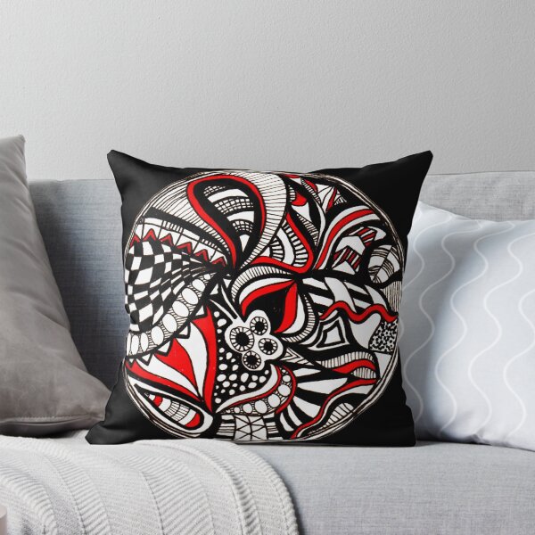 Item preview, Black and Red Ink Medallion Illustration designed and sold by Harriet Linton.