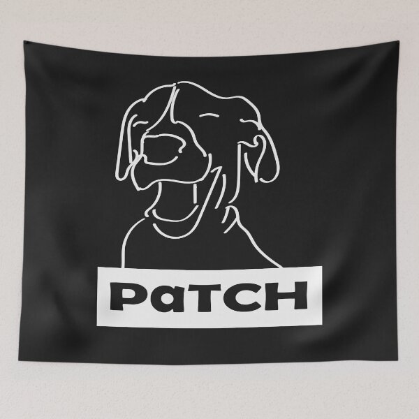 Item preview, Dog patch logo white v perfect gift designed and sold by Phillip32.