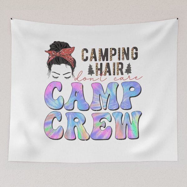 Item preview, Camping Hair Camp Crew Camper Hiking Lover Campfire designed and sold by ThaphadaArtGall.