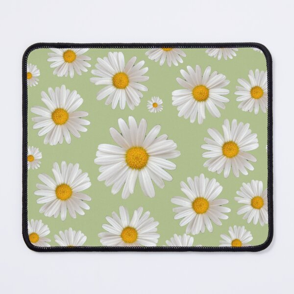 Item preview, Daisy print greenish background designed and sold by Ponted.