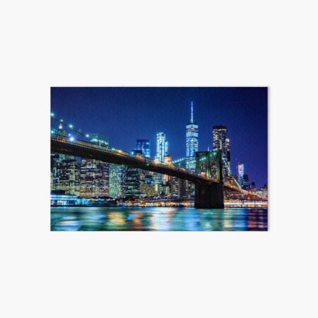 Artikel-Vorschau von Skyline-Nacht von Lower Manhattan, designt und verkauft von Presly.