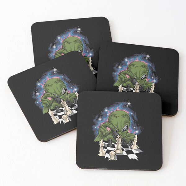 Item preview, Green Alien With Chessboard - Chess  designed and sold by MichelleS29177.