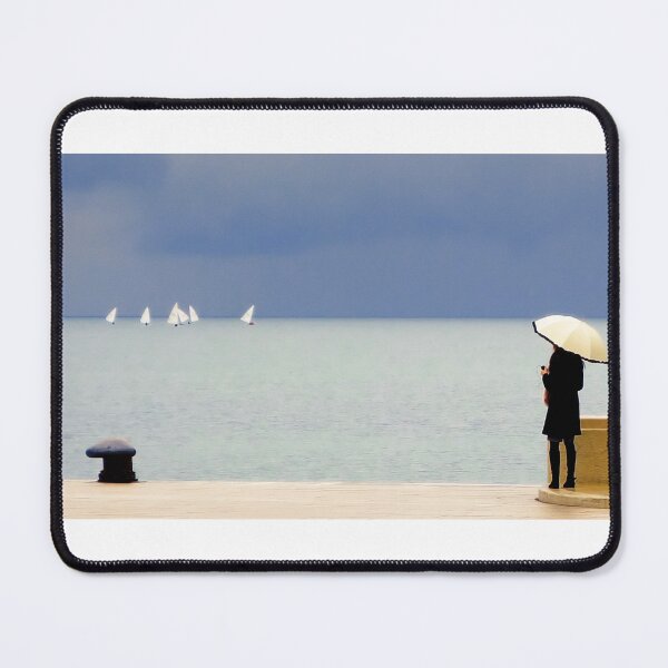 Item preview, Girl on the pier in the rain designed and sold by Pino 'Delfino' Esposito.