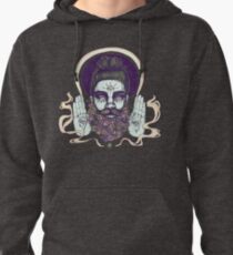 Flower Beard || Psychedelic Illustration by Chrysta Kay Pullover Hoodie