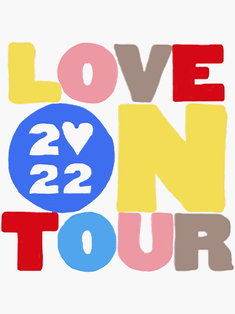 "Love on tour logo" Sticker for Sale by Christina4354 Redbubble