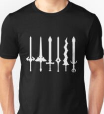 Camiseta unisex Emblema de fuego: espadas legendarias (blanco)