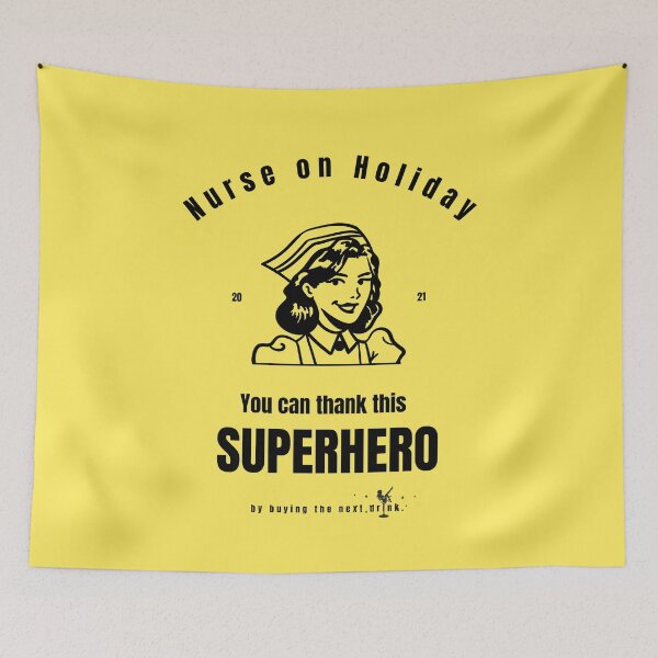 Item preview, Nurse on Holiday. Superhero designed and sold by Rebel-Design.