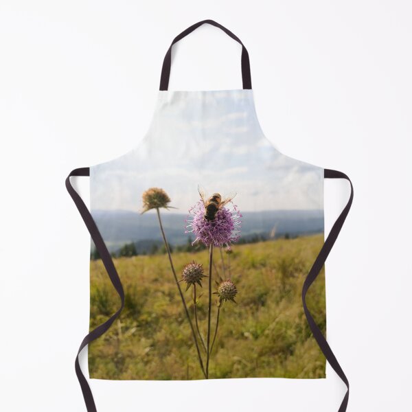 Item preview, Purple Meadow Flower with Bee in Mountain designed and sold by katiamelnik.