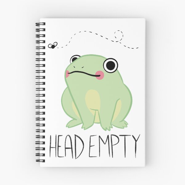 Item preview, No Thoughts Frog designed and sold by Ratt-teeth.