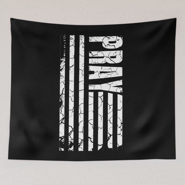 Item preview, The Prayer Flag vertical distressed  designed and sold by KingsManKind.
