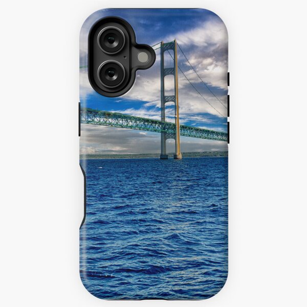 Item preview, The Mackinac Bridge from the Straits of Mackinaw designed and sold by Kathy Weaver.