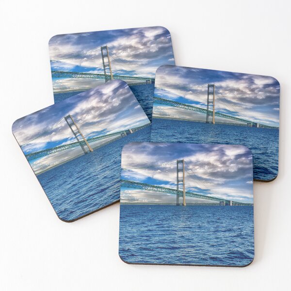 Item preview, The Mackinac Bridge from the Straits of Mackinaw designed and sold by Kathy Weaver.