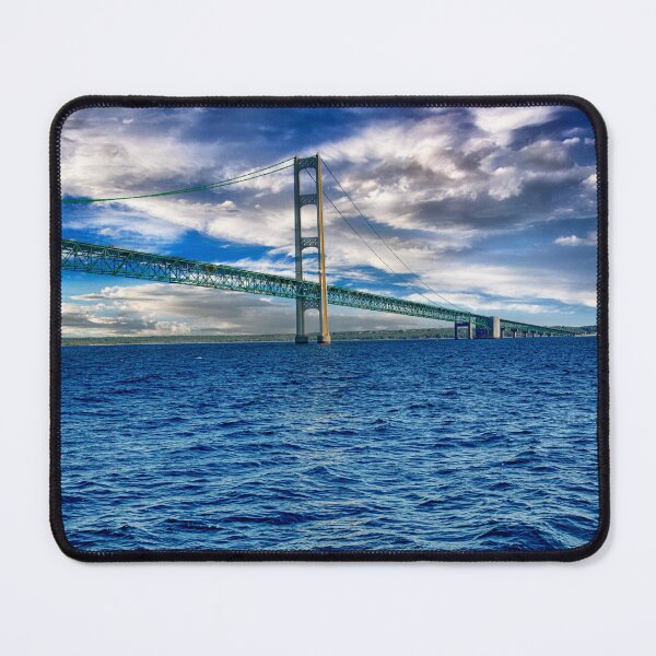 Item preview, The Mackinac Bridge from the Straits of Mackinaw designed and sold by Kathy Weaver.