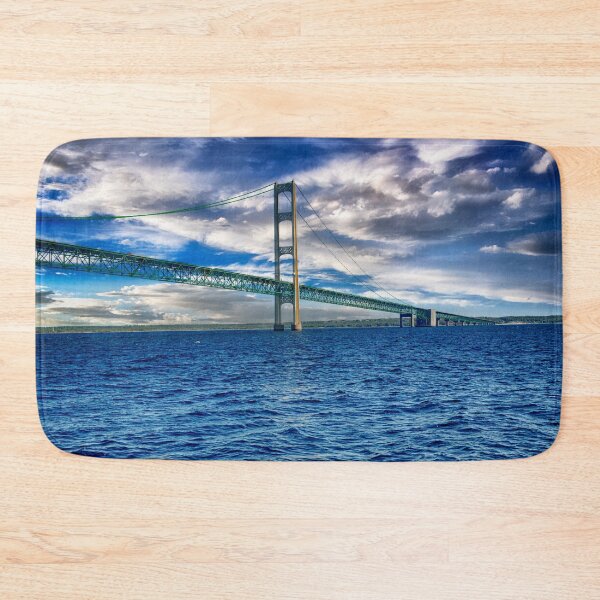 Item preview, The Mackinac Bridge from the Straits of Mackinaw designed and sold by Kathy Weaver.