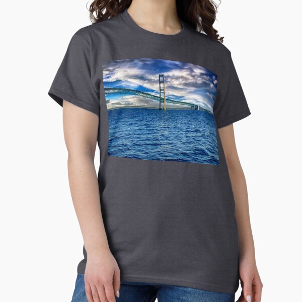 Item preview, The Mackinac Bridge from the Straits of Mackinaw designed and sold by Kathy Weaver.