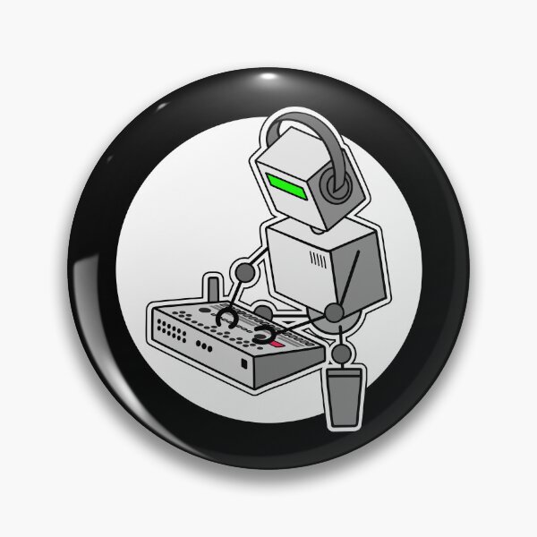 Item preview, Robot Musician Playing 909 Drum Machine designed and sold by AtomicMalibu.