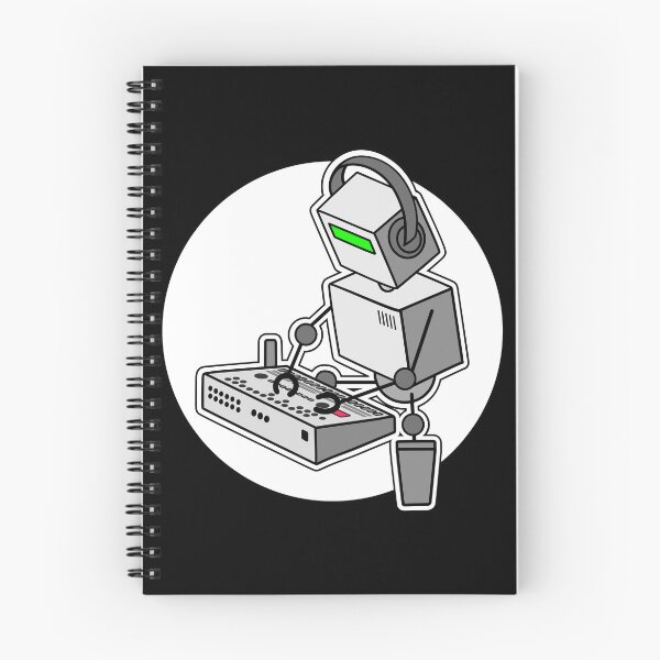 Item preview, Robot Musician Playing 909 Drum Machine designed and sold by AtomicMalibu.