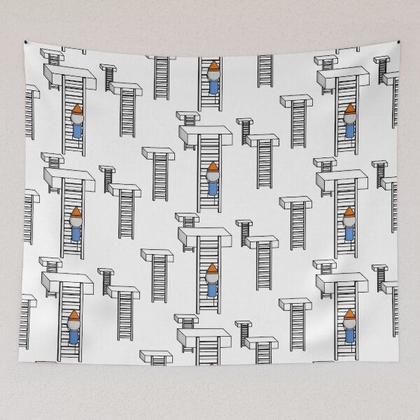 Item preview, Mignome Climbing a Ladder designed and sold by NoirPineapple.