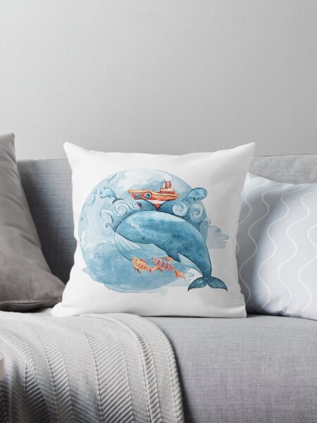 Artikel-Vorschau von Niedliche Aquarell-Wal-Illustration für Druck, Sublimation, Aufkleber, designt und verkauft von tiana-geo.