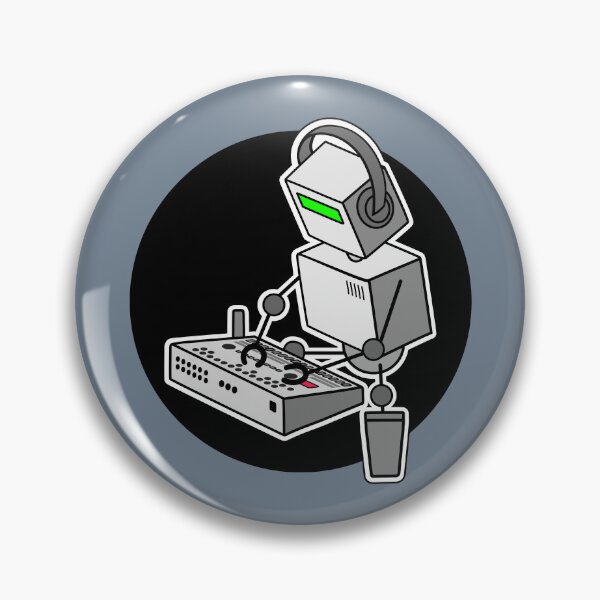 Item preview, Robot Musician Playing 909 Drum Machine designed and sold by AtomicMalibu.