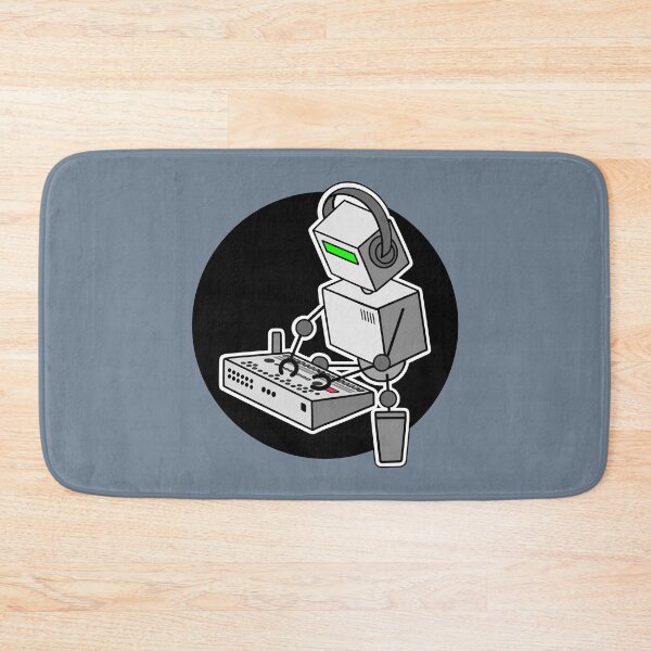 Item preview, Robot Musician Playing 909 Drum Machine designed and sold by AtomicMalibu.