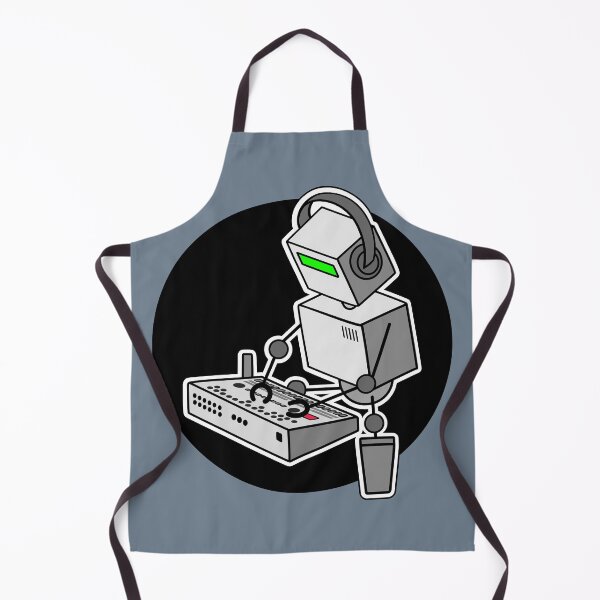 Item preview, Robot Musician Playing 909 Drum Machine designed and sold by AtomicMalibu.