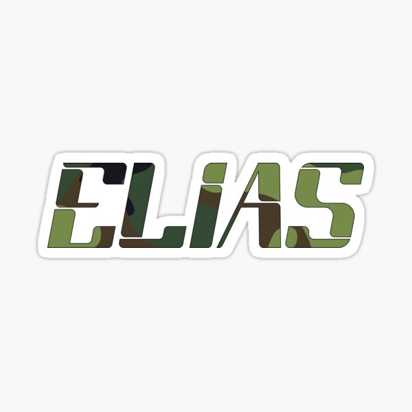 "ELIAS Name III - My name is ELIAS - typography name - Camo Vibe