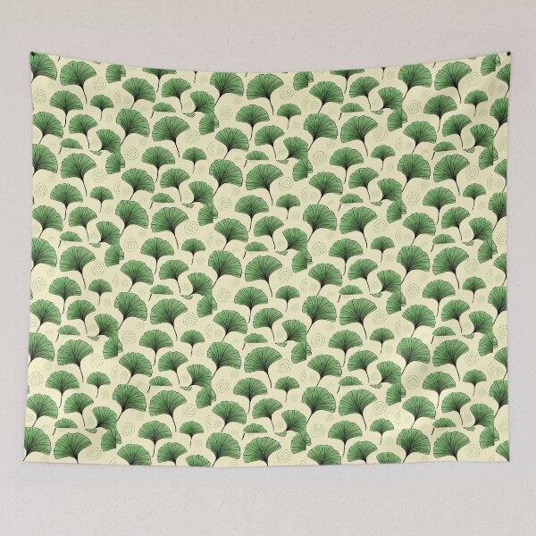 Item preview, beautiful colorful pattern with ginkgo biloba leaves - bright floral pattern designed and sold by Sunshine2504.