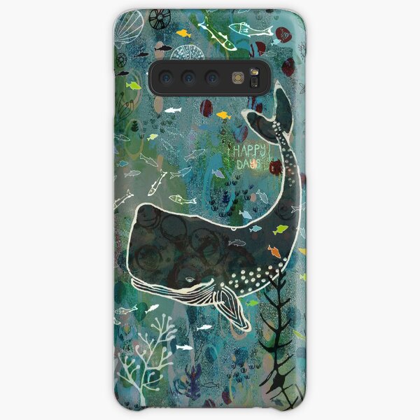 Wally the Whale hanging out with friends Samsung Galaxy Snap Case