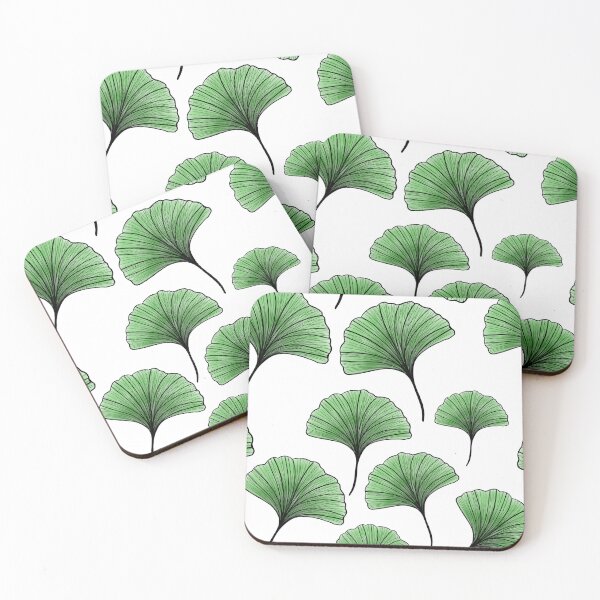 Item preview, beautiful colorful pattern with ginkgo biloba leaves - antistress coloring book designed and sold by Sunshine2504.