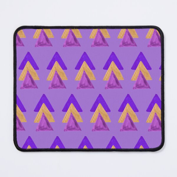 Item preview, Three Triangles Geometric Pattern - Purple and Yellow designed and sold by Harriet Linton.