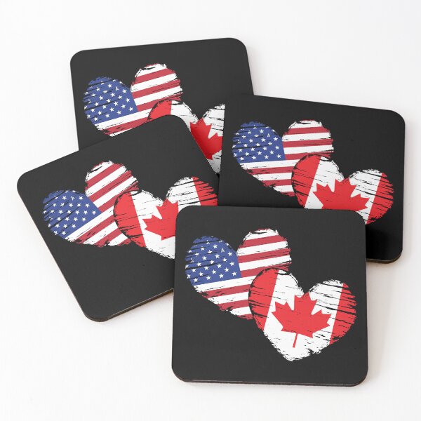 Item preview, Canadian USA Hearts Canada designed and sold by Lyda Hartmann.
