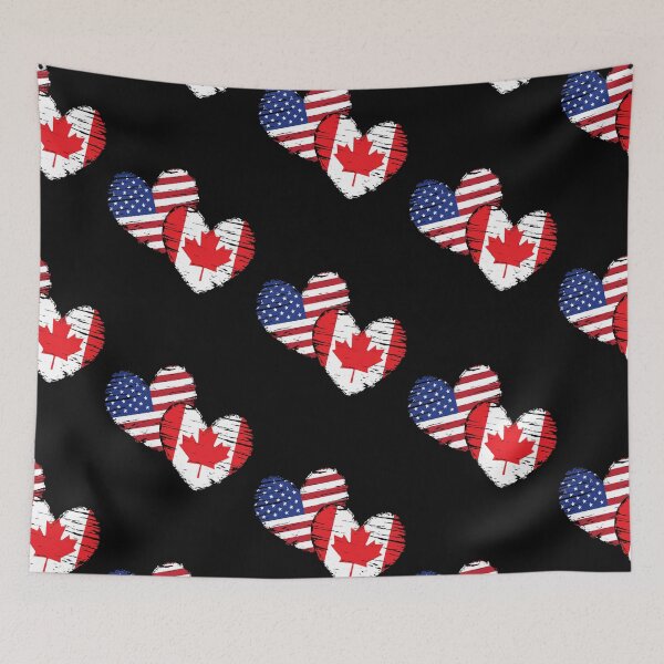 Item preview, Canadian USA Hearts Canada designed and sold by Lyda Hartmann.