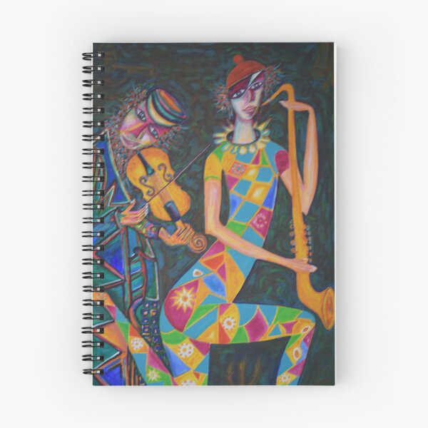 Item preview, Musical Harlequins.Violinist. Saxophonist. designed and sold by Vincent Loverso.