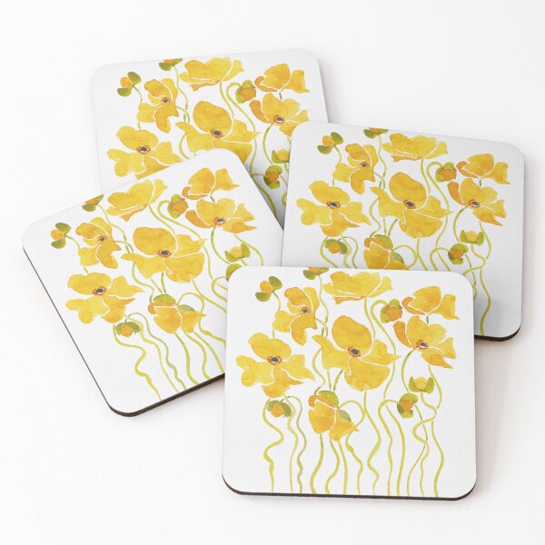 Item preview, Sunshine Yellow Poppies designed and sold by JRoseDesign.